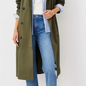 Ann Taylor Classic Khaki Trench Coat